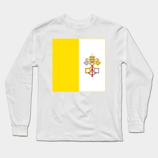 Flag of Vatican Long Sleeve T-Shirt